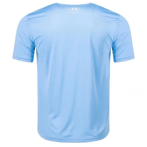 Lot of 2x NWT [Under Armour] Team Tech Short-Sleeve Shirt Carolina/Sky Blue Y M - Picture 3 of 12